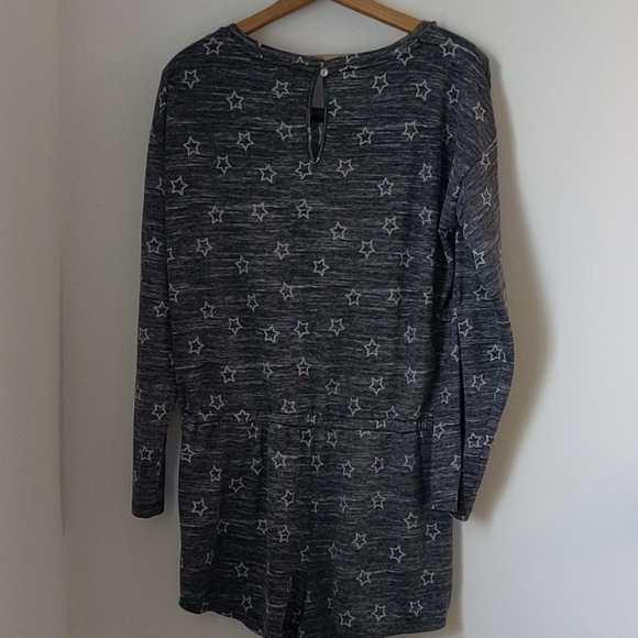 Jenni Intimates L Star Print Drawstring PJ Romper - Picture 5 of 6